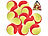 Speeron 24er-Set Tennisbälle, 77 mm für Jugend & Beginner, gelb-rot, Tragenetz Speeron