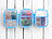 Rosenstein & Söhne 3er-Set Glas-Frischhaltedosen mit Klick-Deckeln & 3 Kammern, 1 l Rosenstein & Söhne Frischhaltedosen aus Glas mit Trennwänden