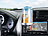 Lescars 3er-Set Auto-Getränkehalter für Lüftungsgitter, 10 cm hoch, 7 cm Ø Lescars Kfz-Getränkehalter fürs Lüftungsgitter