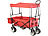 Xcase Faltbarer Bollerwagen mit Dach und Offroad-Rädern, 80 kg Tragkraft Xcase Faltbare Bollerwagen mit Dächern