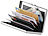 Xcase Flaches RFID-Kartenetui aus Edelstahl für 6 Chipkarten, silbern Xcase RFID-Kartenetuis