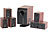 auvisio HOME-THEATER Surround-Sound-System 5.1 mit Fernbedienung auvisio 5.1 Surround-Lautsprecher-Systeme