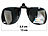 Speeron Sonnenbrillen-Clip "Allround" für Brillenträger, polarisiert Speeron Polarisierende Sonnenbrillen-Clips für Brillenträger