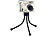 Somikon Selfie-Stick-Set TS-100.BZ für Smartphone und Digicam Somikon Selfie-Sticks mit Fernauslösern per Bluetooth