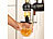 infactory 3er-Set Flaschenhalter mit Portionierer für 3 cl infactory Bar-Flaschenhalter zur Wandmontage