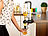 infactory 3er-Set Flaschenhalter mit Portionierer für 3 cl infactory Bar-Flaschenhalter zur Wandmontage