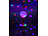 Lunartec Farbwechsel-LED-Discokugel mit Motor und Ständer Lunartec LED-Discokugeln