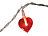 Lunartec LED-Motiv-Lichterkette "Love", 20 rote Herzen, 340 cm Lunartec LED-Lichterketten für innen (Valentinstage)