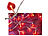 Lunartec LED-Motiv-Lichterkette "Love", 20 rote Herzen, 340 cm Lunartec