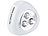 Lunartec Stick-&-Push-Light mit 3 weißen LEDs (weiß) Lunartec LED Batterie-Push-Lampen
