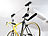 AGT Platzsparender Fahrrad-Aufhänger mit komfortablem Liftsystem, bis 20kg AGT