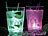 Lunartec 2er-Set Longdrink-Gläser mit LED-Farbwechsler, je 350 ml Lunartec LED-Gläser