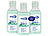 Schnelldesinfektionen: dulgon 3er-Set antibakterielle Handgels "Aloe Vera", je 50 ml, auslaufsicher