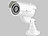 VisorTech Profi-Überwachungskamera-Attrappe/Dummy mit LED VisorTech Kamera-Attrappen