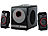 auvisio 2.1-Premium-Multimedia-Soundsystem mit Subwoofer, MP3-Player, 40 Watt auvisio 2.1-Lautsprecher-Systeme mit Subwoofer