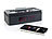 auvisio Radio-Wecker mit Bluetooth, MP3-Player, Klinke (Versandrückläufer) auvisio Lautsprecher mit FM-Radios und Bluetooth