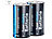 PEARL 2in1-Batterie-Organizer für 110 Batterien mit Tester & Batterien-Set PEARL Batterie-Organizer