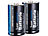 PEARL 2er-set Super Alkaline Batterien Typ Mono D, 1,5 V PEARL Alkaline Batterien Mono (Typ D)