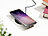 Callstel Induktions-Ladestation und Receiver-Pad für Galaxy S5, Qi-kompatibel Callstel Qi-kompatible Induktions-Ladestationen mit Receiver-Pads