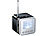 PEARL Mini-MP3-Station "MPS-550.cube" mit integriertem Radio, 8 Watt PEARL MP3-Würfel-Radios mit Bluetooth und Wecker