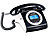 simvalley communications Schnurgebundenes Retro-Festnetztelefon, schwarz (refurbished) simvalley communications Retro Tisch-Festnetz-Telefon