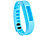 newgen medicals Wechsel-Armband für Fitness-Armband FBT-50, blau newgen medicals Fitness-Armbänder mit Bluetooth