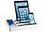 Callstel 4in1-Universal-Ladeständer für Tablets und Smartphones Callstel Mobilgerätehalter für Smartphones & Tablets