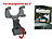 Lescars Universal-Kfz-Rückspiegelhalterung für Smartphones bis 12,7 cm (5") Lescars Smartphone-Halterungen für Rückspiegel