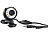 Somikon Hochauflösende USB-Webcam SXGA "Night Sight 1300" mit LEDs Somikon Webcams