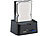 Xystec USB-HDD-Station FD-400Twin für 2,5"-/3,5"-SATA, mit Card-Reader Xystec Festplatten-Dockingstationen