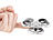 PEARL 3-seitiger Metall-Handspinner, hochwertiges R188-Kugellager PEARL Metall-Hand-Spinner