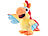 Playtastic Sprechender Plüsch-Papagei mit Mikrofon, spricht nach und läuft, 22 cm Playtastic Sprechende und laufende Plüsch-Papageien