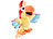 Playtastic Sprechender Plüsch-Papagei mit Mikrofon, spricht nach und läuft, 22 cm Playtastic