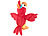 Playtastic Sprechender Plüsch-Papagei mit Mikrofon, spricht nach und läuft, 22 cm Playtastic Sprechende und laufende Plüsch-Papageien