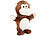 Playtastic 2er-Set sprechende Plüsch-Affen mit Mikrofon, sprechen nach, 22 cm Playtastic Sprechende und laufende Plüschaffen