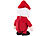 Playtastic Sprechender Weihnachtsmann mit Mikrofon, spricht nach und läuft, 22 cm Playtastic Funktions-Weihnachtsmänner: Aufnahmefunktionen und Bewegungen