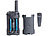 simvalley communications 2er-Set PMR-Funkgeräte mit VOX, bis 10 km Reichweite,Versandrückläufer simvalley communications Walkie-Talkies