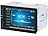 Creasono 2-DIN-MP3-Autoradio mit Touchdisplay, Bluetooth, Freisprecher, 4x 45 W Creasono