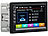 Creasono 2-DIN-MP3-Autoradio mit Touchdisplay und Farb-Rückfahrkamera Creasono 