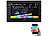 Creasono 2-DIN-MP3-Autoradio mit Touchdisplay und Farb-Rückfahrkamera Creasono 