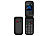 simvalley MOBILE 2er-Set  Notruf-Klapphandys XL-949 mit Garantruf Easy, Dual-SIM simvalley MOBILE Notruf-Klapphandys mit Bluetooth und Dual-SIM