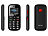 simvalley MOBILE Dual-SIM-Komfort-Handy mit Garantruf Easy, Bluetooth und Taschenlampe simvalley MOBILE Dual-SIM-Notruf-Handys mit Bluetooth