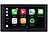 Creasono 2-DIN-Autoradio mit Apple CarPlay, Freisprechfunktion, 17,1-cm-Display Creasono