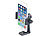 PEARL 4er-set universelle Smartphone-Stativ-Halterungen mit 1/4"-Gewinde PEARL Universelle Smartphone-Stativ-Halterungen