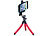 PEARL Ultraflexibles Dreibein-Kamerastativ mit Smartphone Halterung PEARL