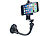 PEARL Flexibles Kamera-Stativ mit Saugfuß und Universal-Smartphone-Halterung PEARL