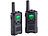 simvalley communications 2er-Set Akku-PMR-Funkgeräte mit VOX, Versandrückläufer simvalley communications Walkie-Talkie-Set mit Ladestation, wiederaufladbar