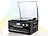 auvisio Kompakt-Stereoanlage MHX-500.LP für Schallplatte, CD, MC, MP3 auvisio