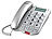 simvalley communications Großtasten-Telefon XLF-40, silber simvalley communications Großtasten-Telefone (Festnetz)
