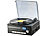 auvisio Stereoanlage MHX-550.LP für Schallplatte, CD uvm.  (Versandrückläufer) auvisio Plattenspieler-Stereoanlagen mit USB-Digitalisierung